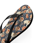 Blooming Bulldog Beauty Flip Flops