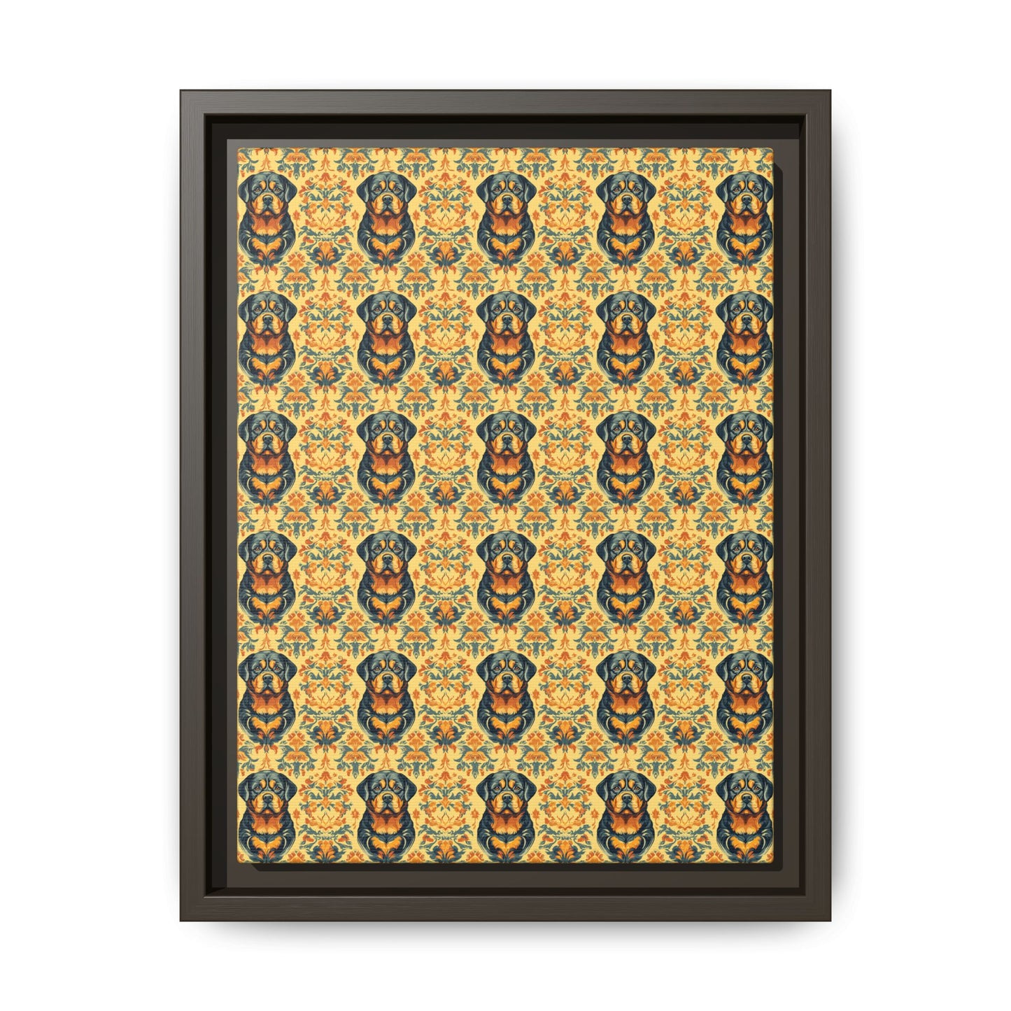 Royal Rottie Regalia Matte Canvas, Framed