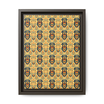 Royal Rottie Regalia Matte Canvas, Framed