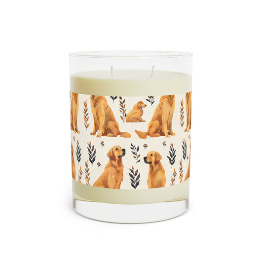 Golden Glamour Paws - Luxe Licks for Regal Retrievers Scented Candle