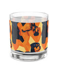 Rottweiler Chic Pawsitivity Rocks Glass