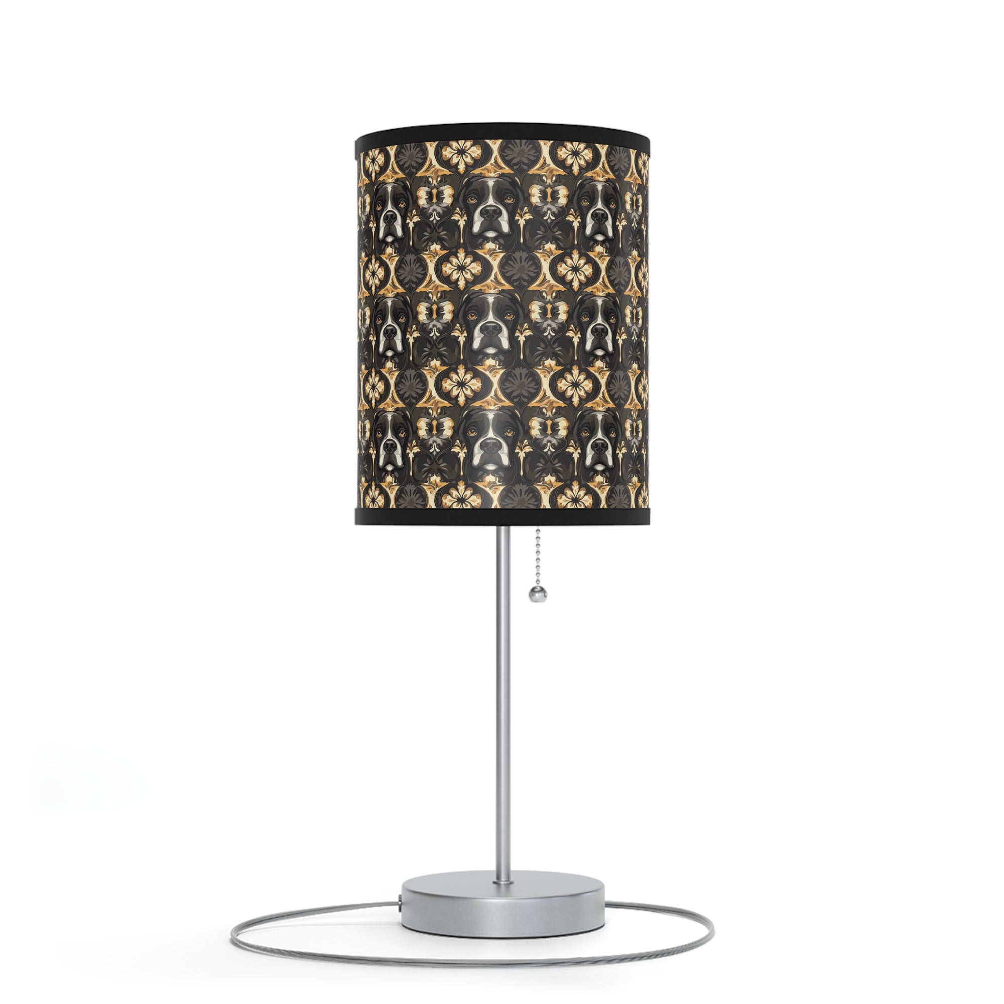 Manor Pup Boxer Royale Lamp on a Stand