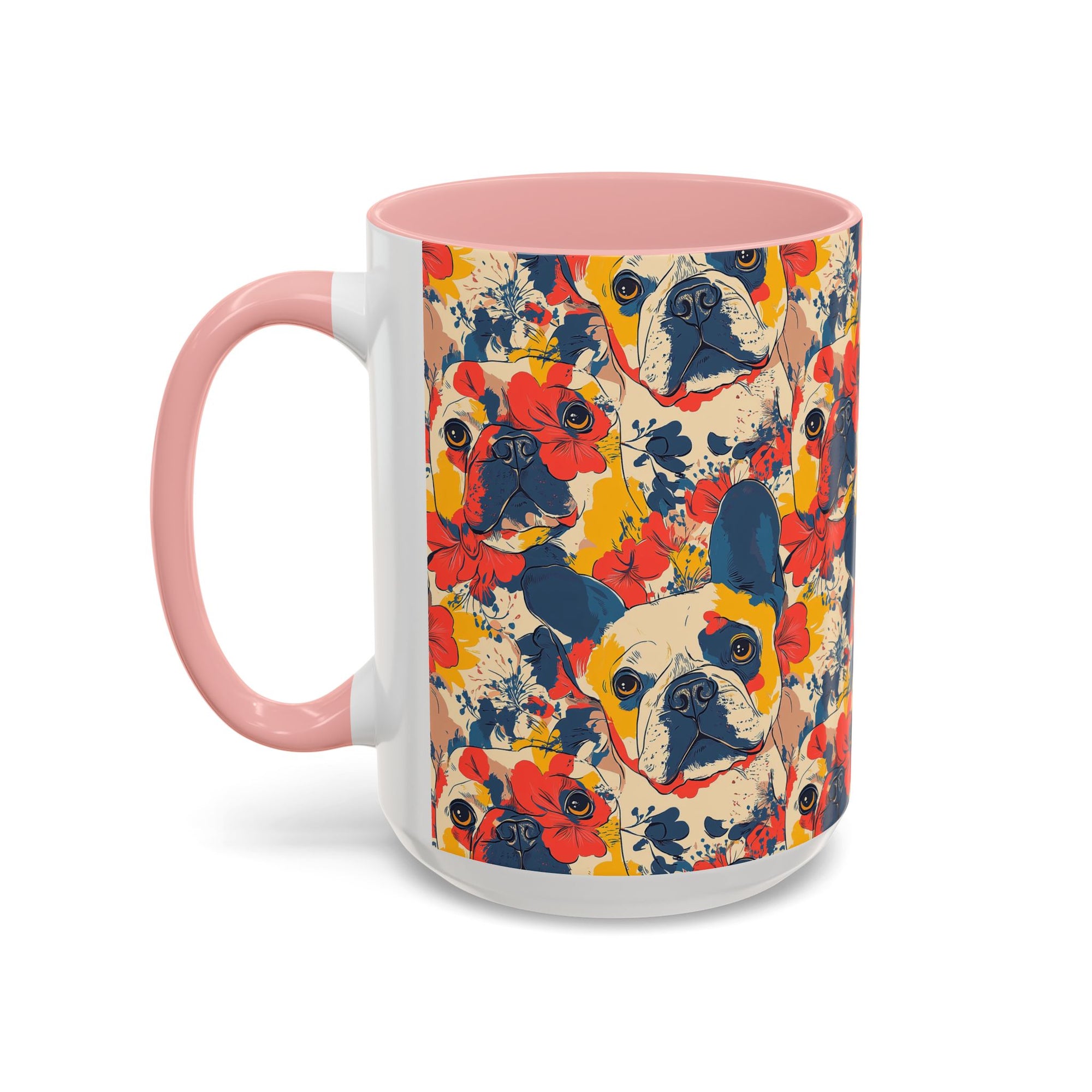 Bloom Pup Frenchietastic Splatter Accent Coffee Mug