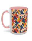 Bloom Pup Frenchietastic Splatter Accent Coffee Mug