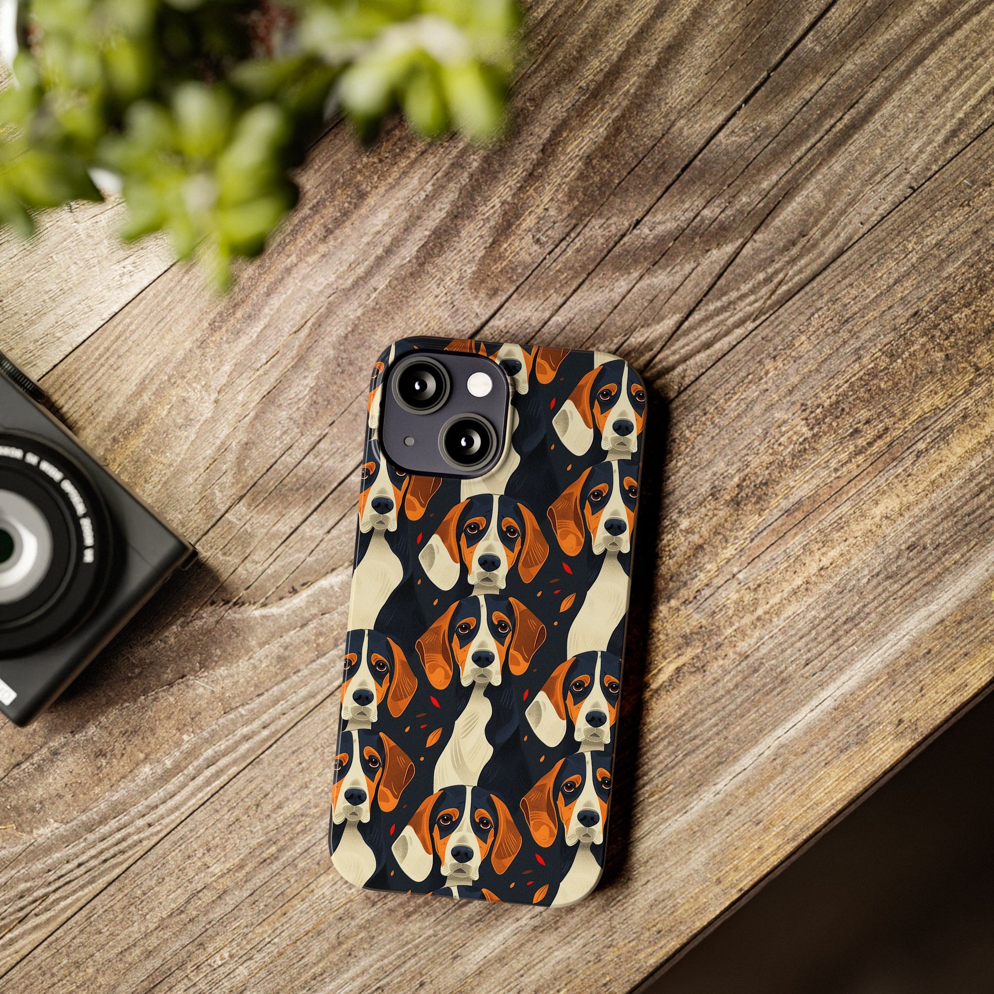 Beagle Glimmer Gaze Glamour Slim Phone Cases