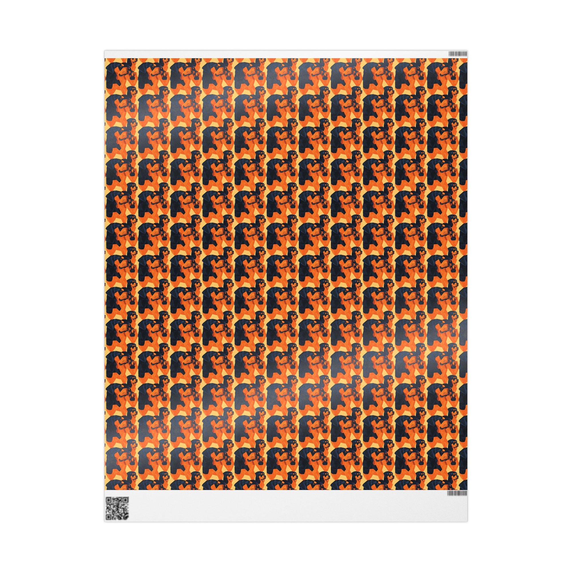 Rottweiler Chic Pawsitivity Wrapping Paper