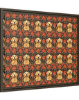 Golden Pawsatronic Tapestry Matte Canvas, Framed