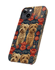 Yorkie Charm Twins Slim Phone Cases