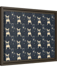 Frenchie Celestial Soar Matte Canvas, Framed