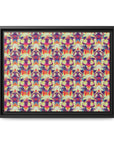 Glitchy Bulldog Blitz Matte Canvas, Framed