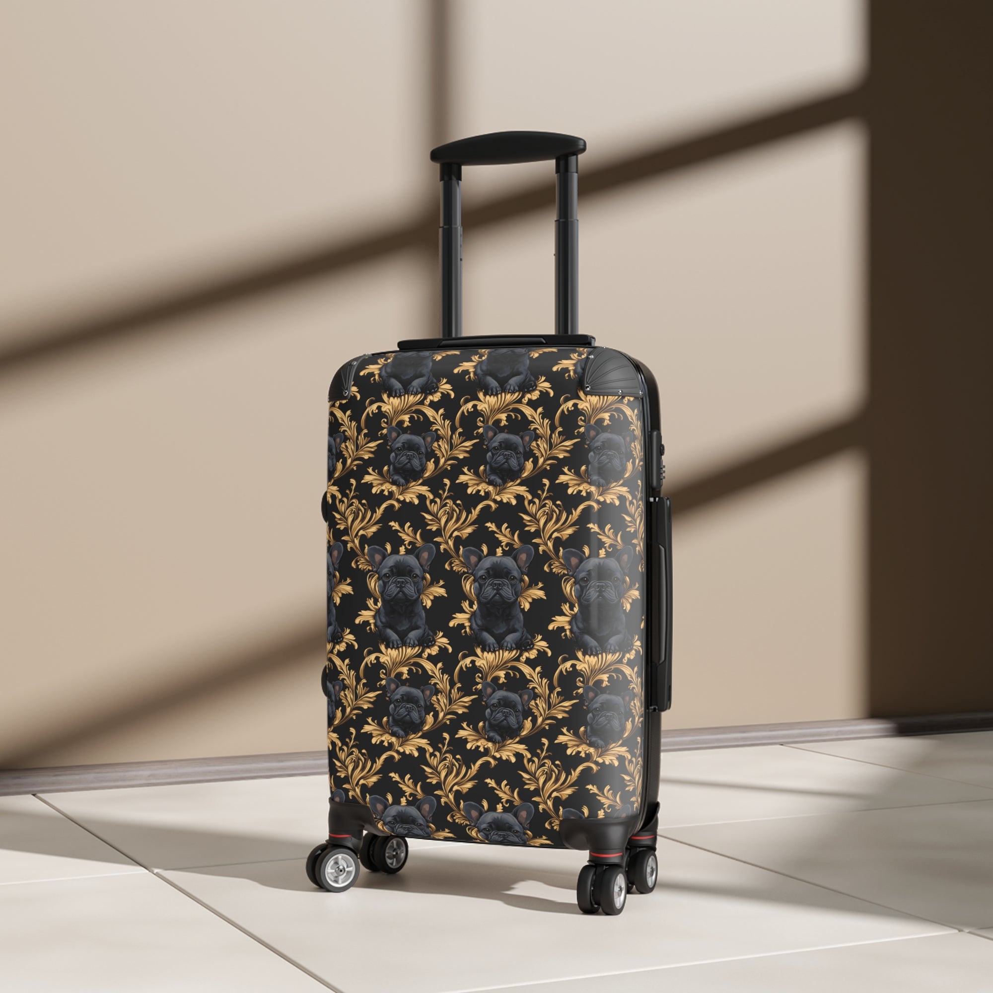 Regal Frenchie Noir Elegance Suitcase