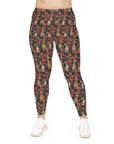 Floral Pawsome Dachsund Delight Plus Size Leggings