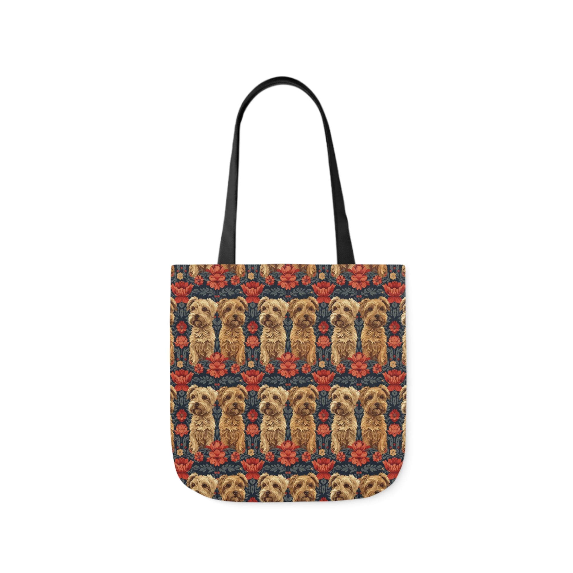 Yorkie Charm Twins Canvas Tote Bag