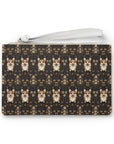 Nighttime Corgi Glow Stride Clutch Bag