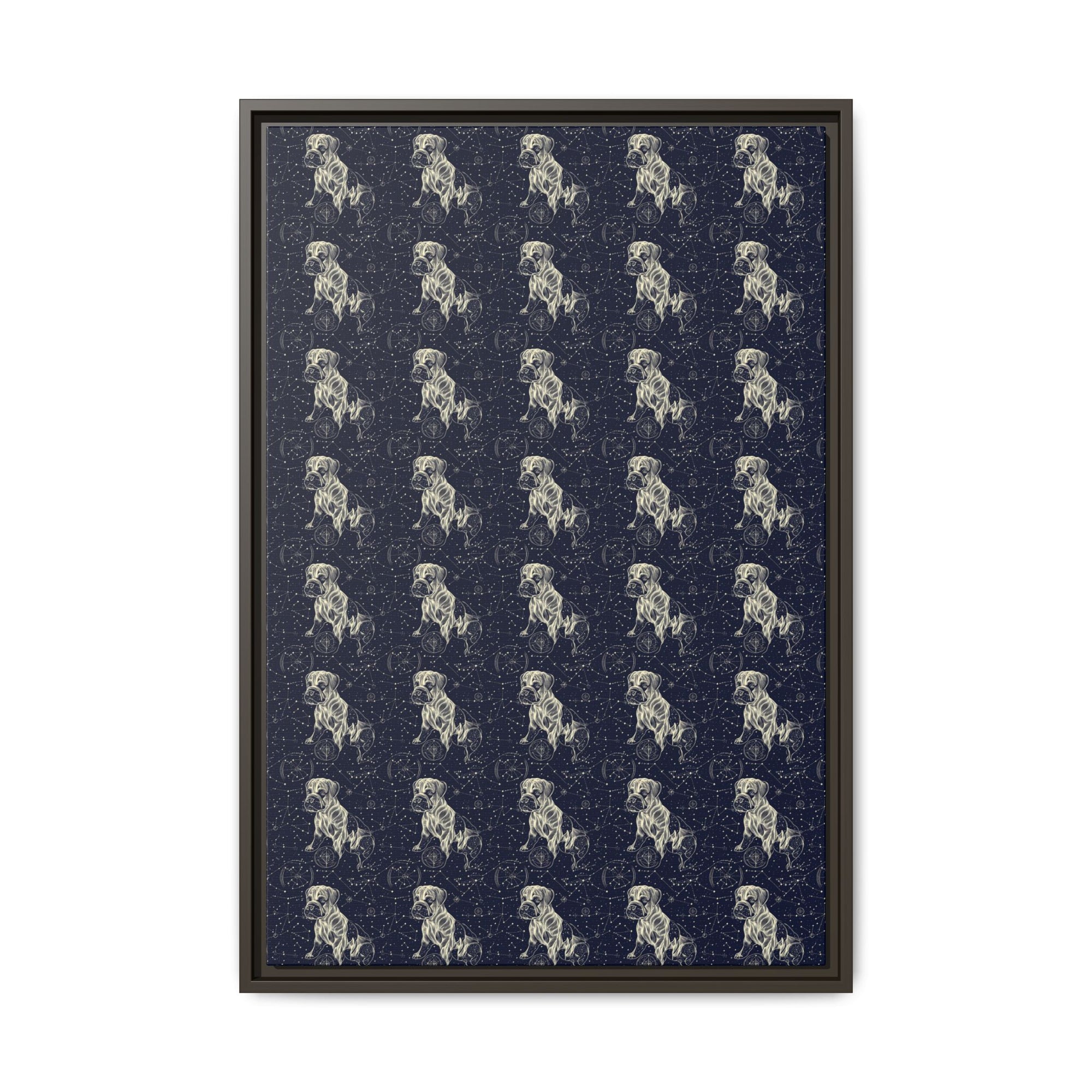 Celestial Boxer Bliss Matte Canvas, Framed