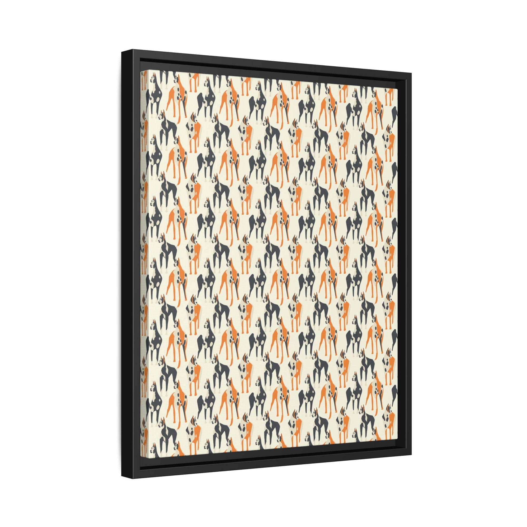 Dashing Dane Divinity Matte Canvas, Framed