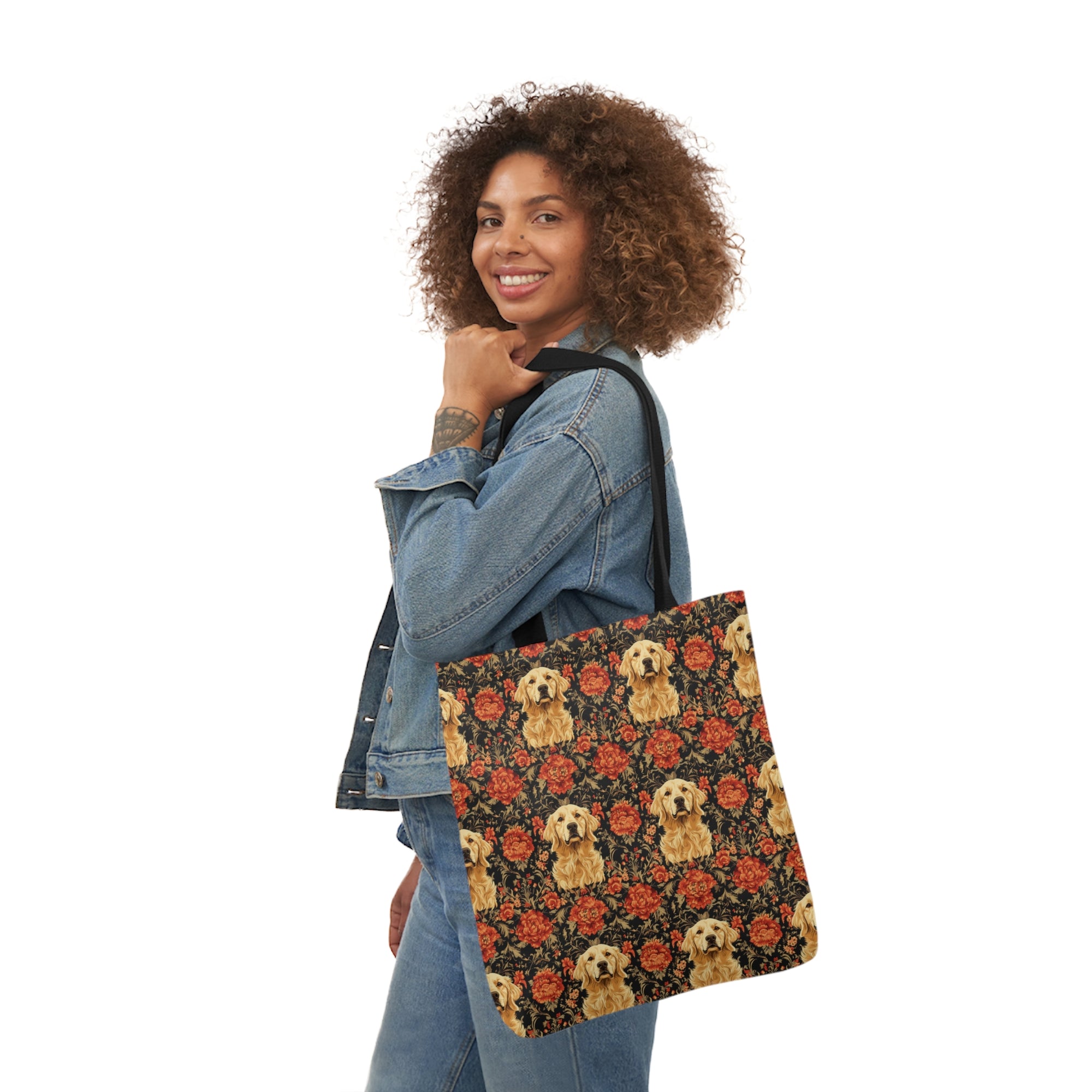 Golden Pawsatronic Tapestry Canvas Tote Bag