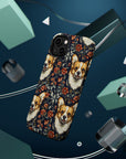 Floofy Corgi Blossom Blast Magnetic Tough Cases