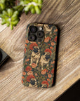 Blooming Pug Paradise Slim Phone Cases