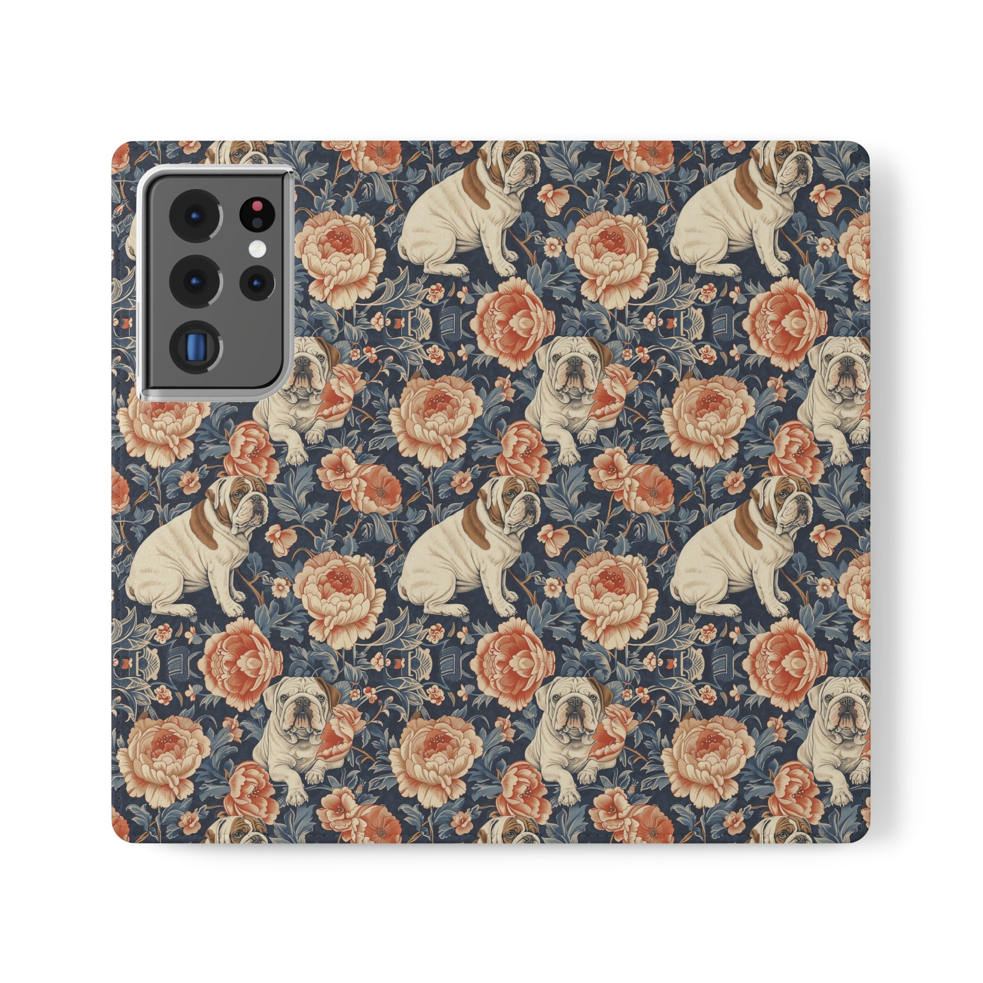 Blooming Bulldog Beauty Flip Cases