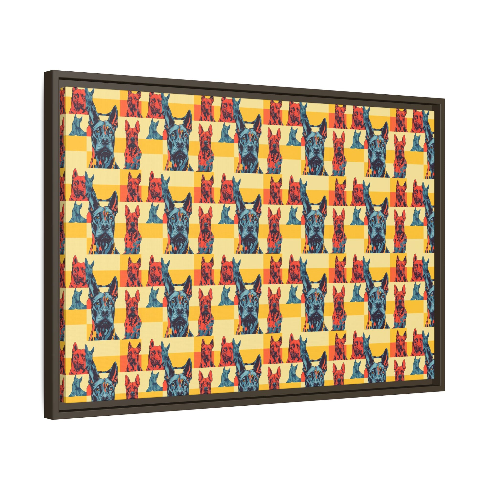 Dane-tastic Marvelous Mutt Mode Matte Canvas, Framed