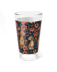 Floral Pawsome Dachsund Delight Mixing Glass, 16oz