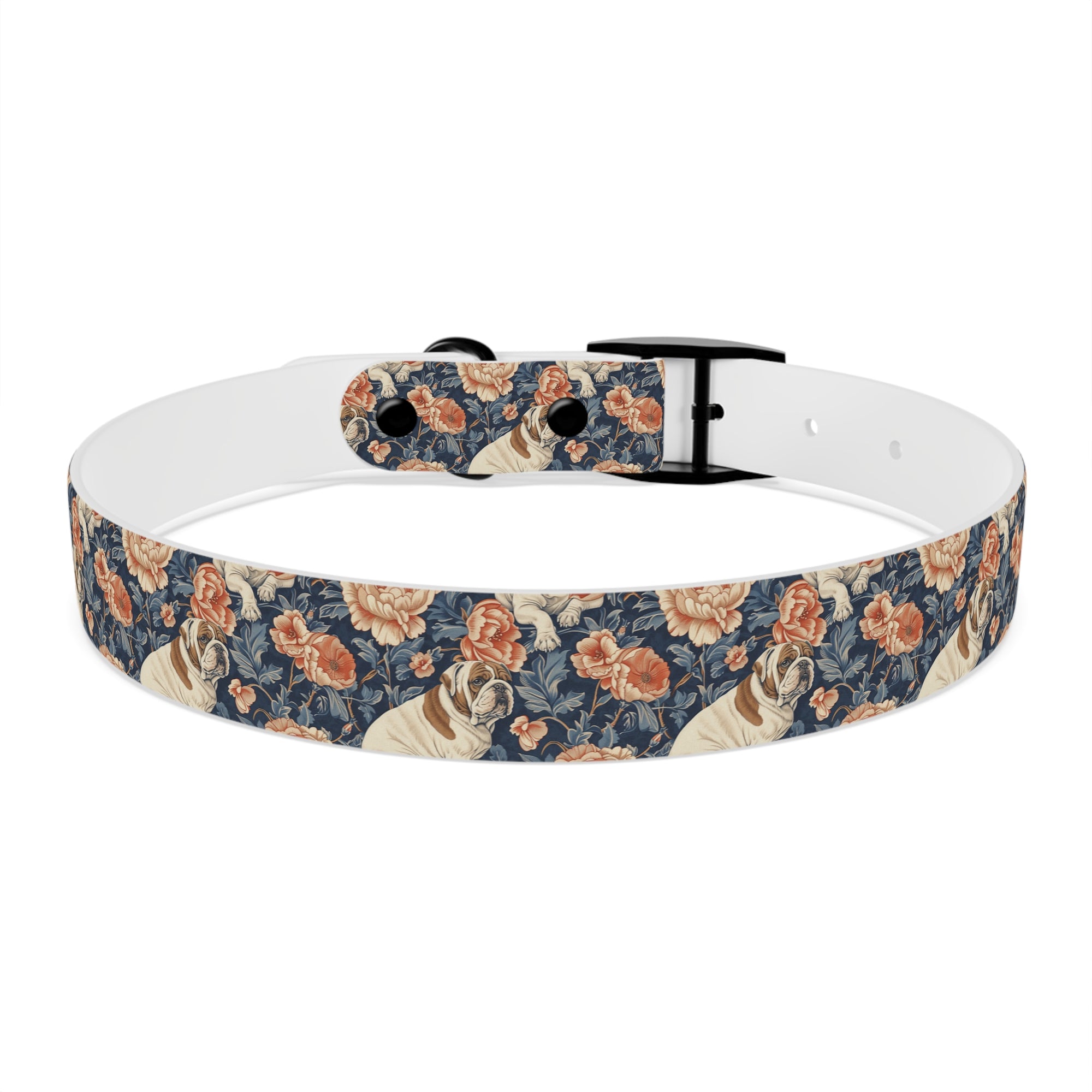 Blooming Bulldog Beauty Dog Collar