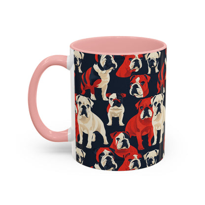 Bulldoggy Bliss Chomper Accent Coffee Mug