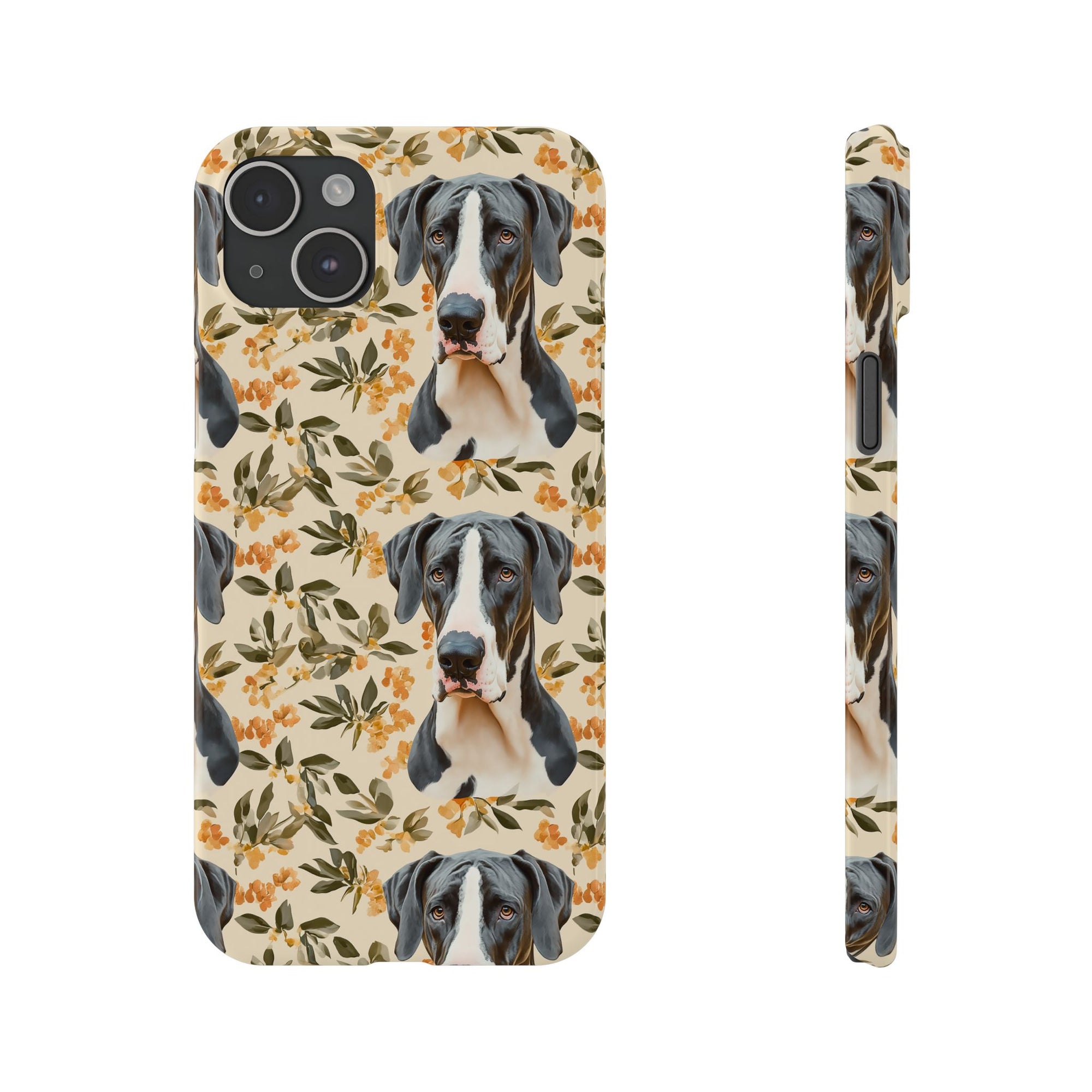 Majestic Great Dane Meadow Slim Phone Cases