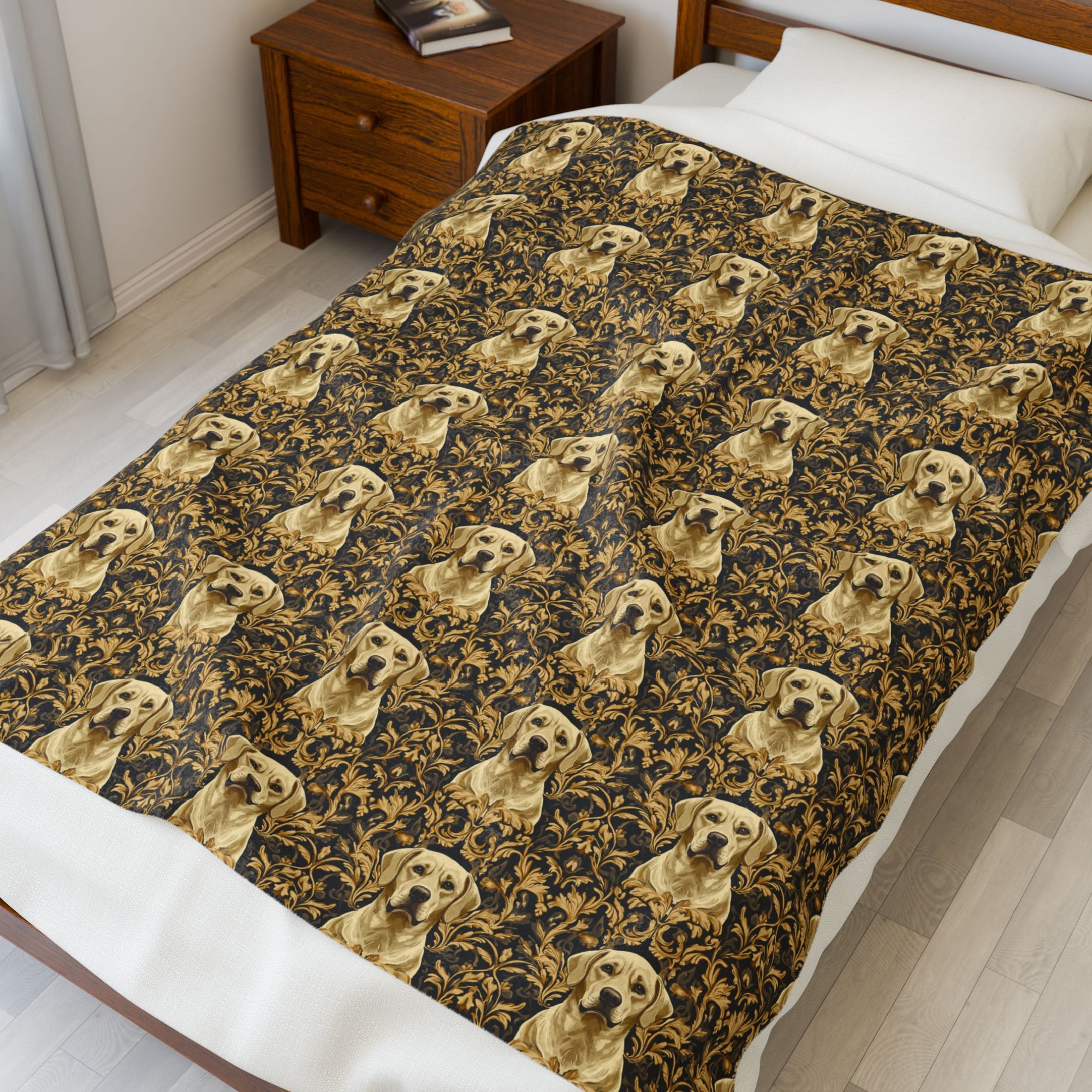 Royal Pawsitivity Labs Velveteen Plush Blanket