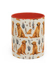 Golden Glamour Paws - Luxe Licks for Regal Retrievers Accent Coffee Mug