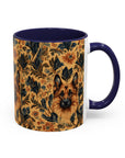 Autumnal German Shepherd Glamour Accent Coffee Mug