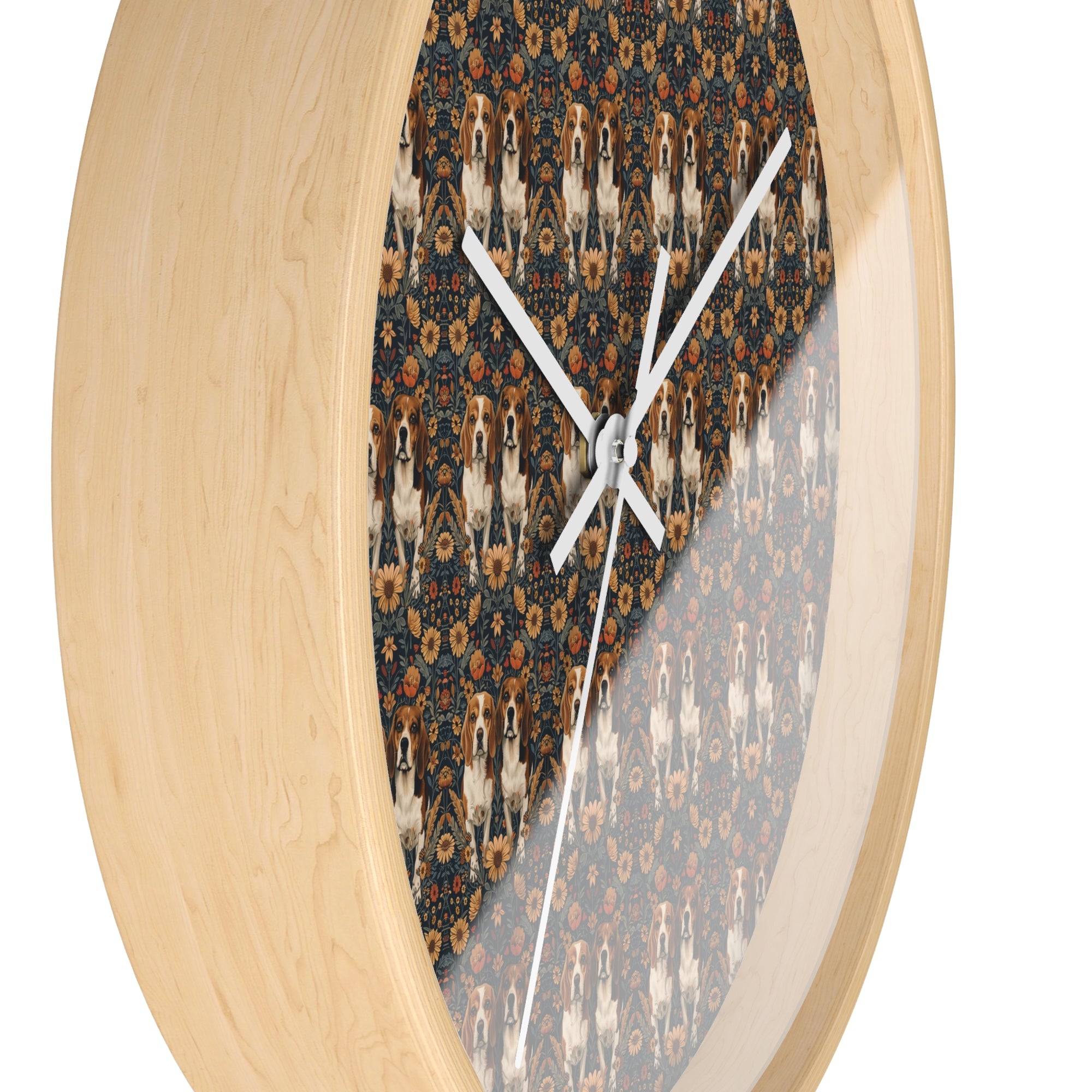 Beagle Buddies Meadow Magic Wall Clock