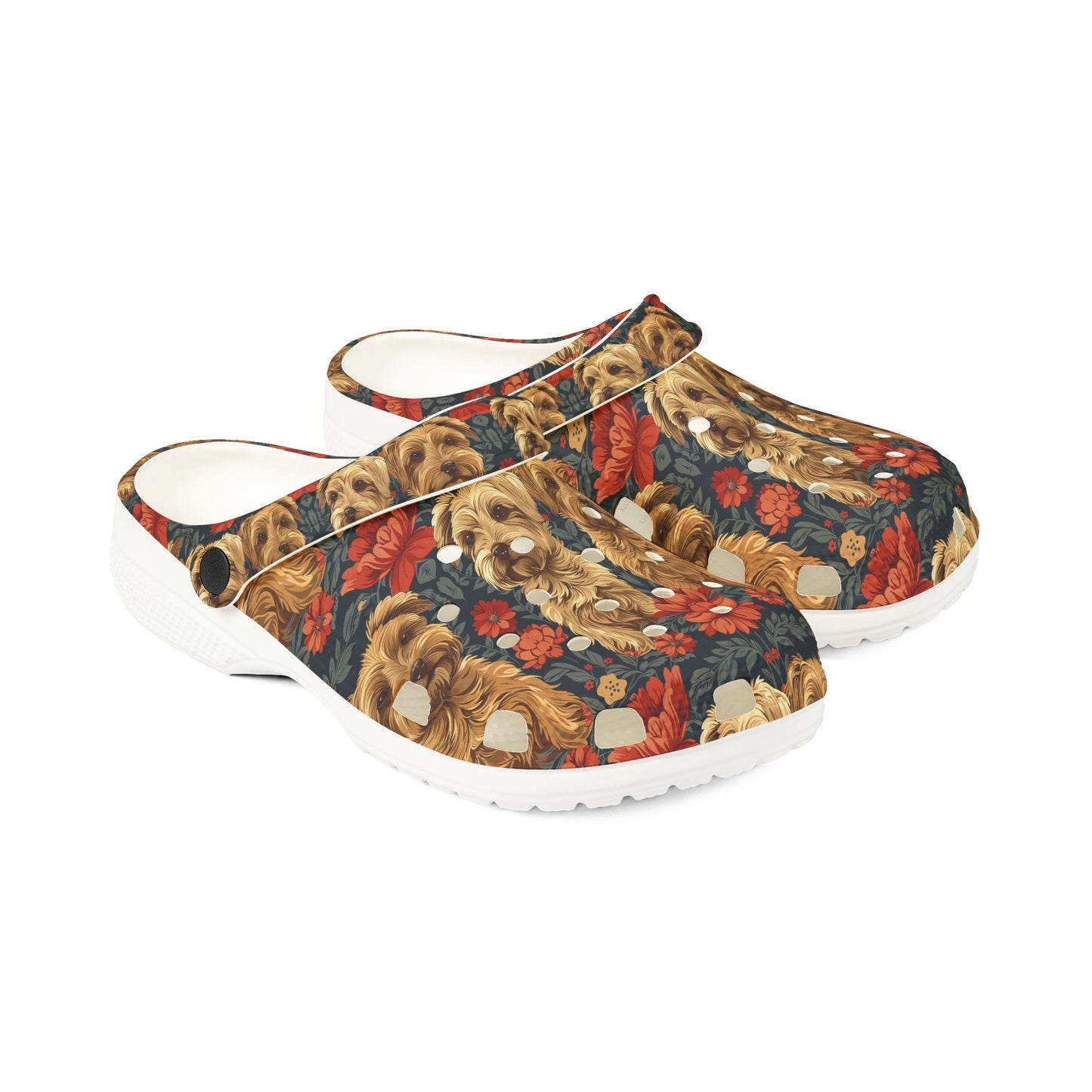 Yorkie Charm Twins Foam Rubber Shoes