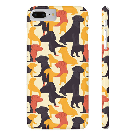 Modern Charm Labrador Chic Slim Phone Cases