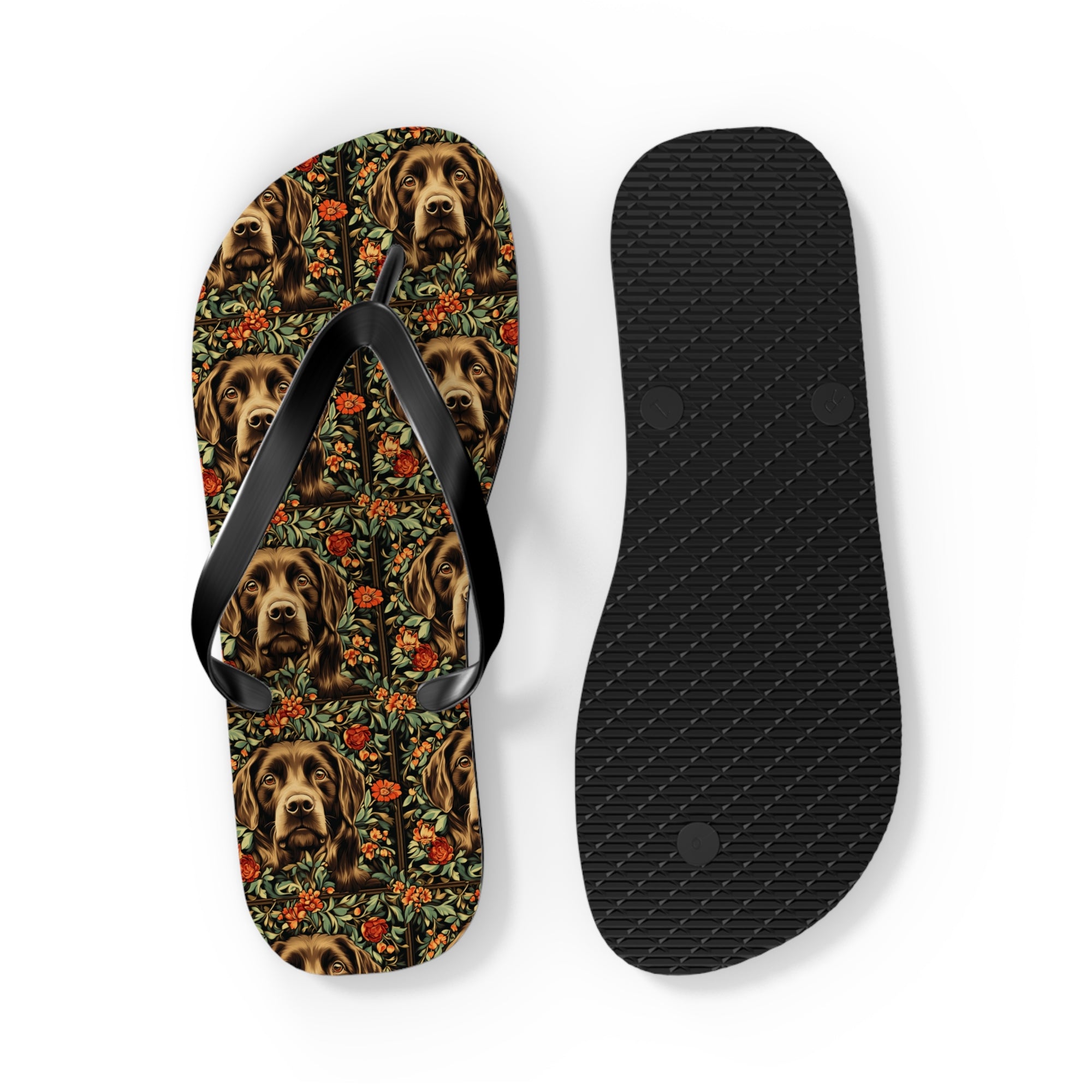 Labrador Lush Pooch Tapestry Flip Flops