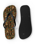 Labrador Lush Pooch Tapestry Flip Flops