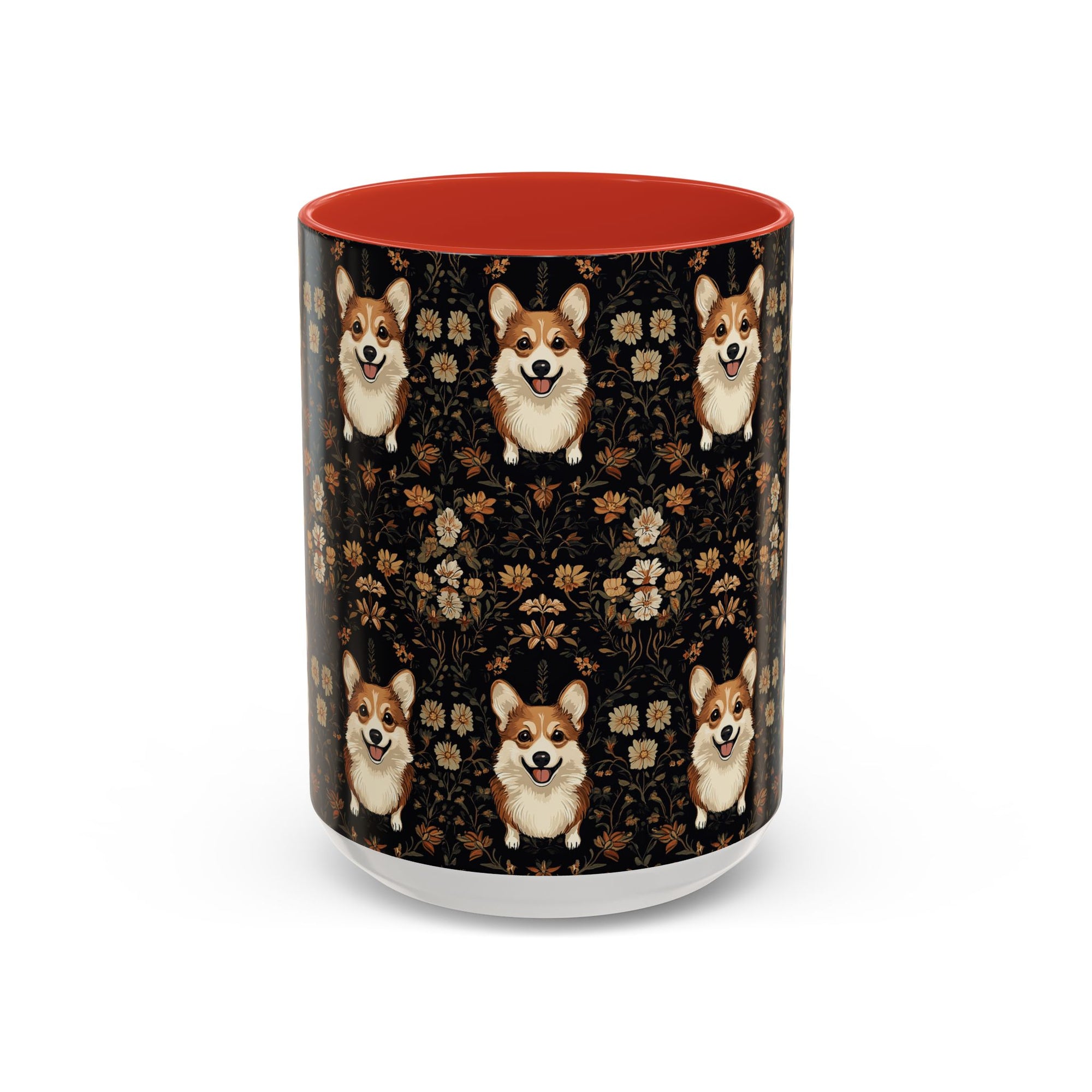 Nighttime Corgi Glow Stride Accent Coffee Mug