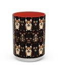 Nighttime Corgi Glow Stride Accent Coffee Mug