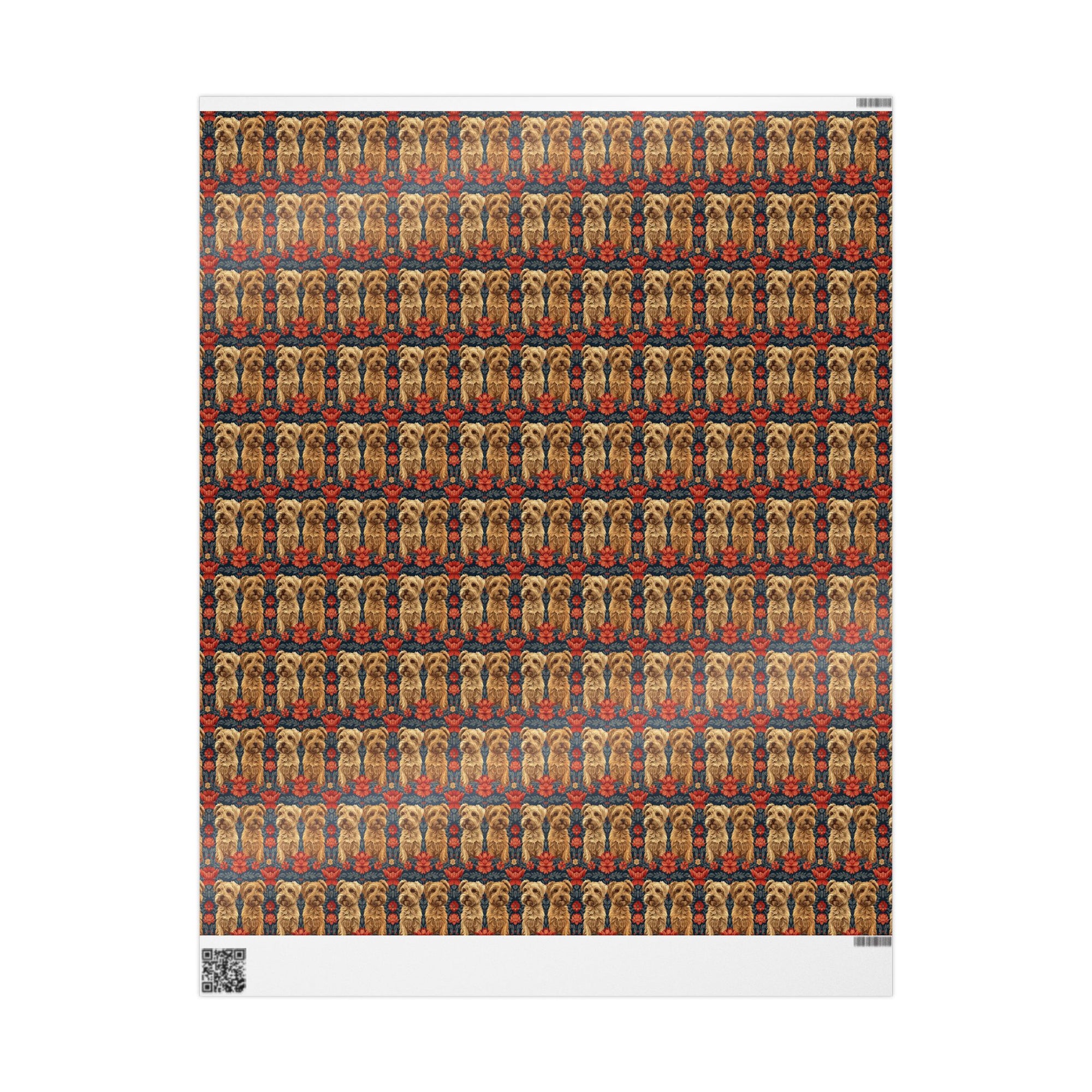 Yorkie Charm Twins Wrapping Paper