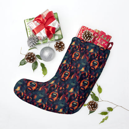 Rustic Rottie Charm Christmas Stockings