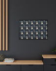 Frenchie Celestial Soar Matte Canvas, Framed