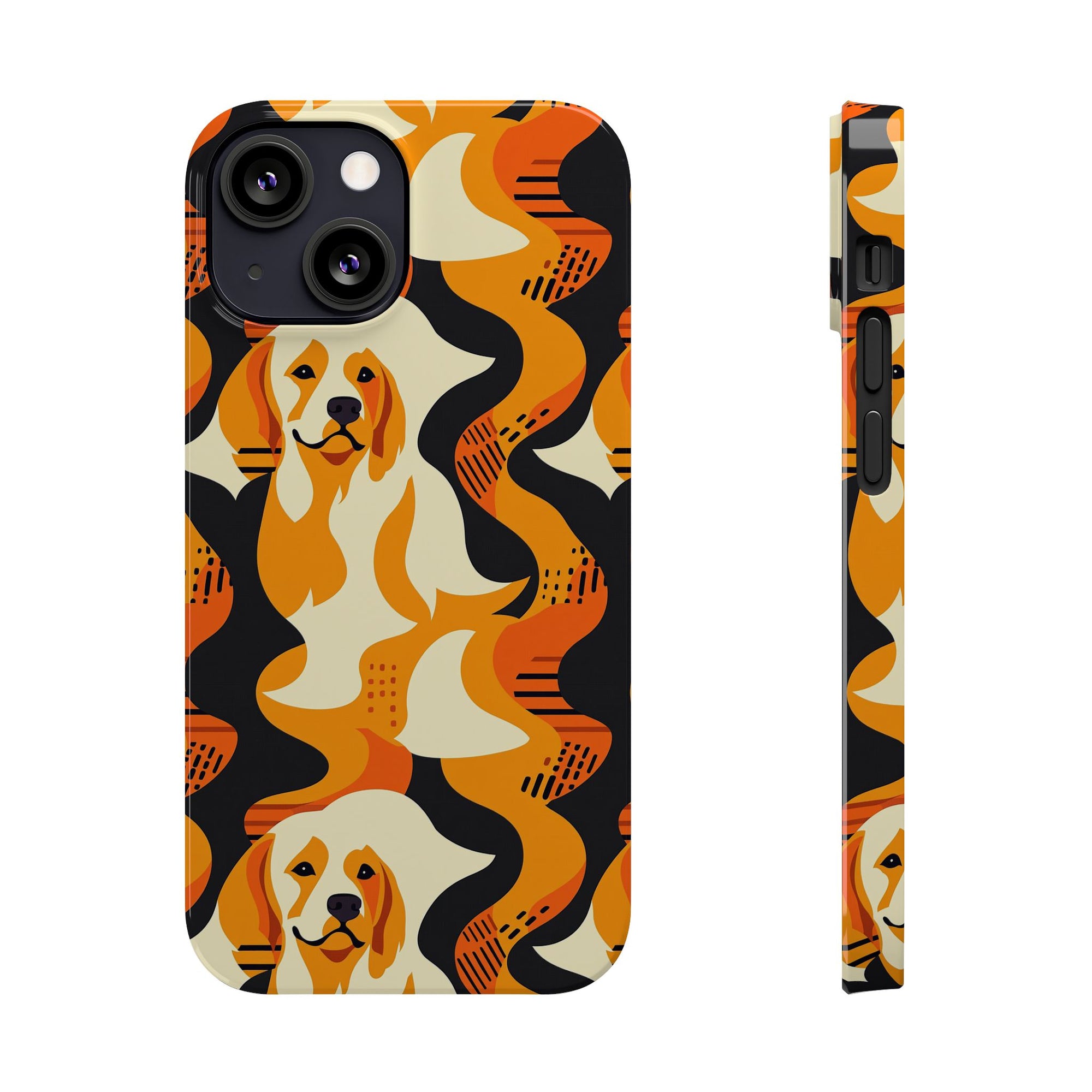 Golden Woof Abstract Glamour Slim Phone Cases