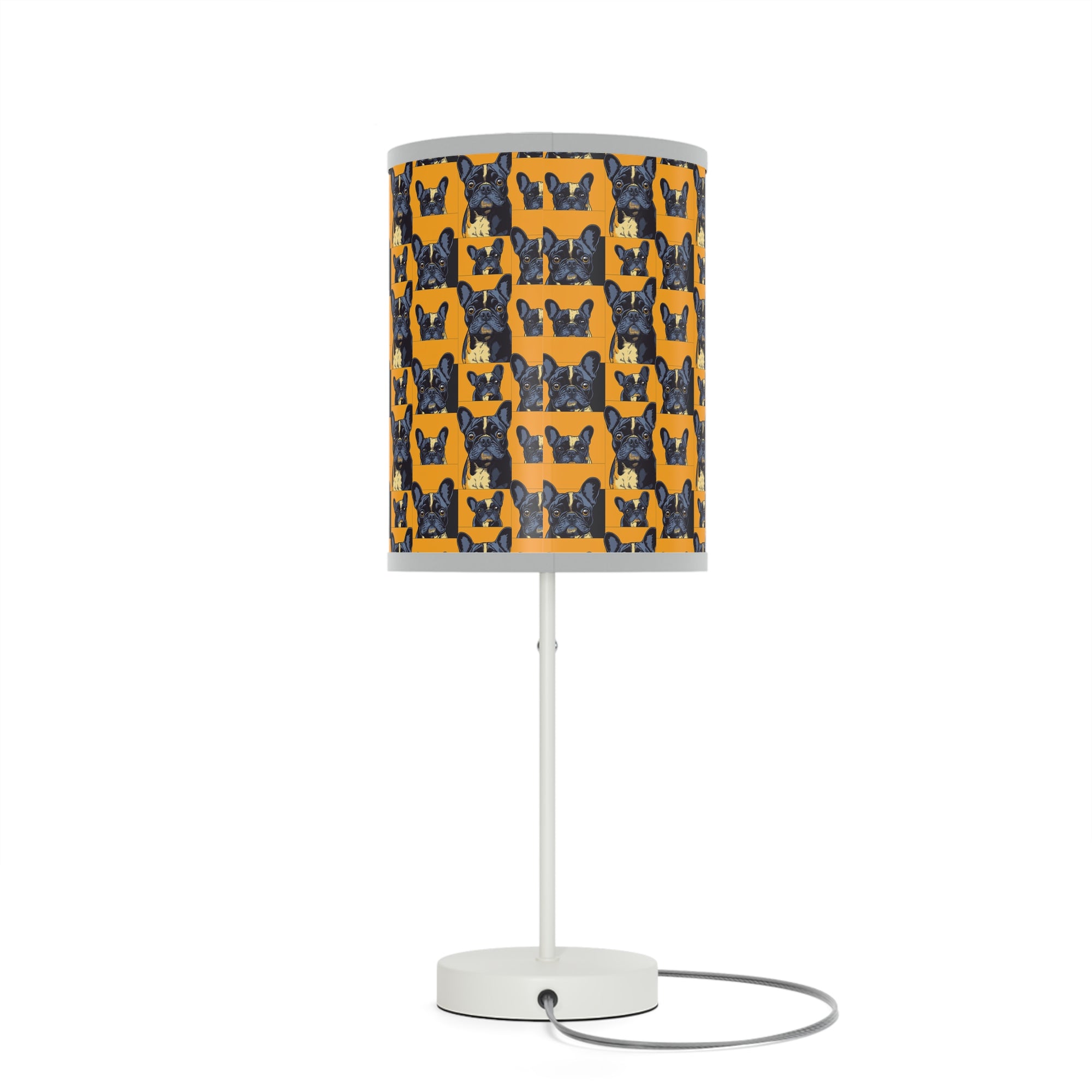 Frenchie Pawsitively Pawsome Peek-a-Boo Perfection Lamp on a Stand