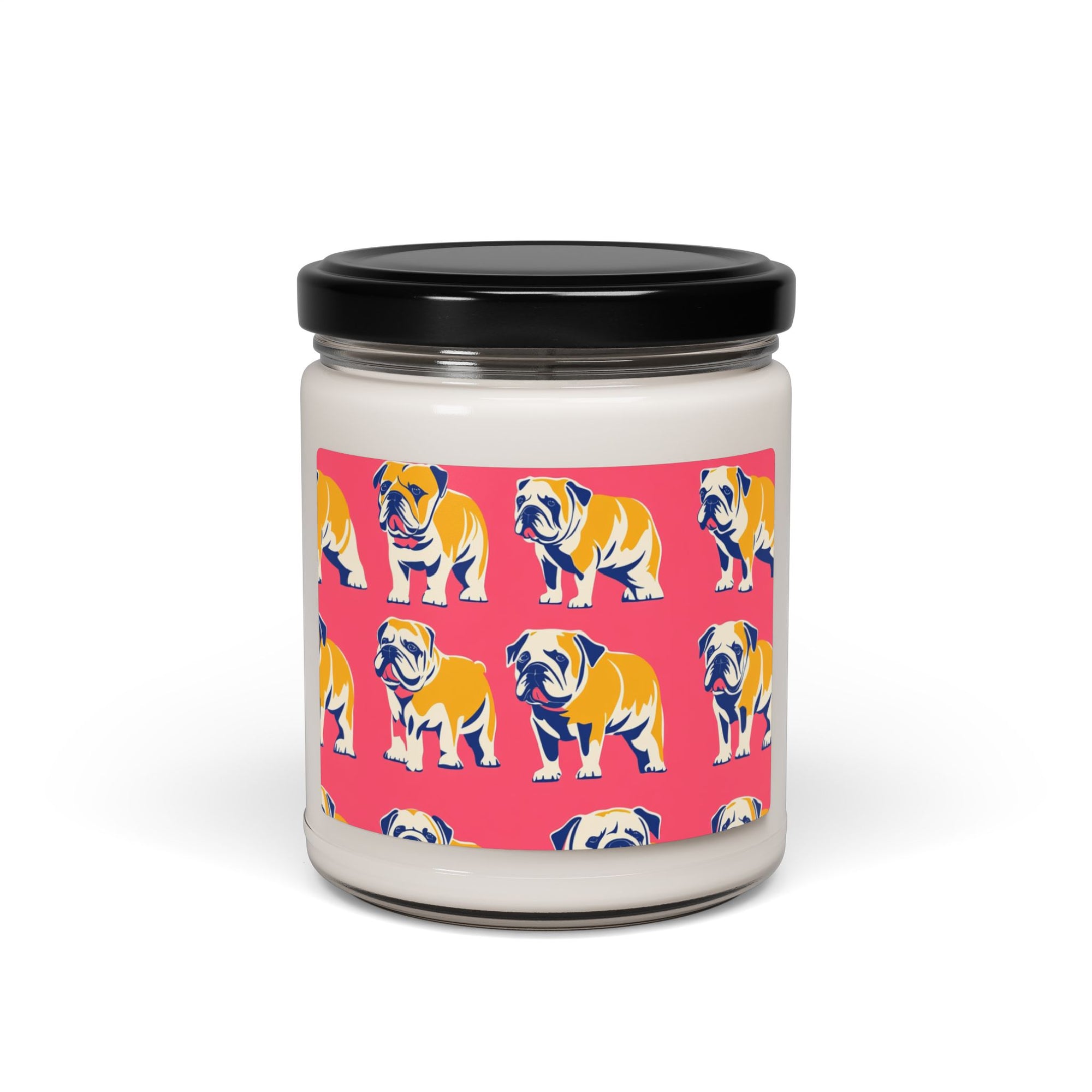 Bubblegum Glamour Bulldog Bouquet Scented Soy Candle