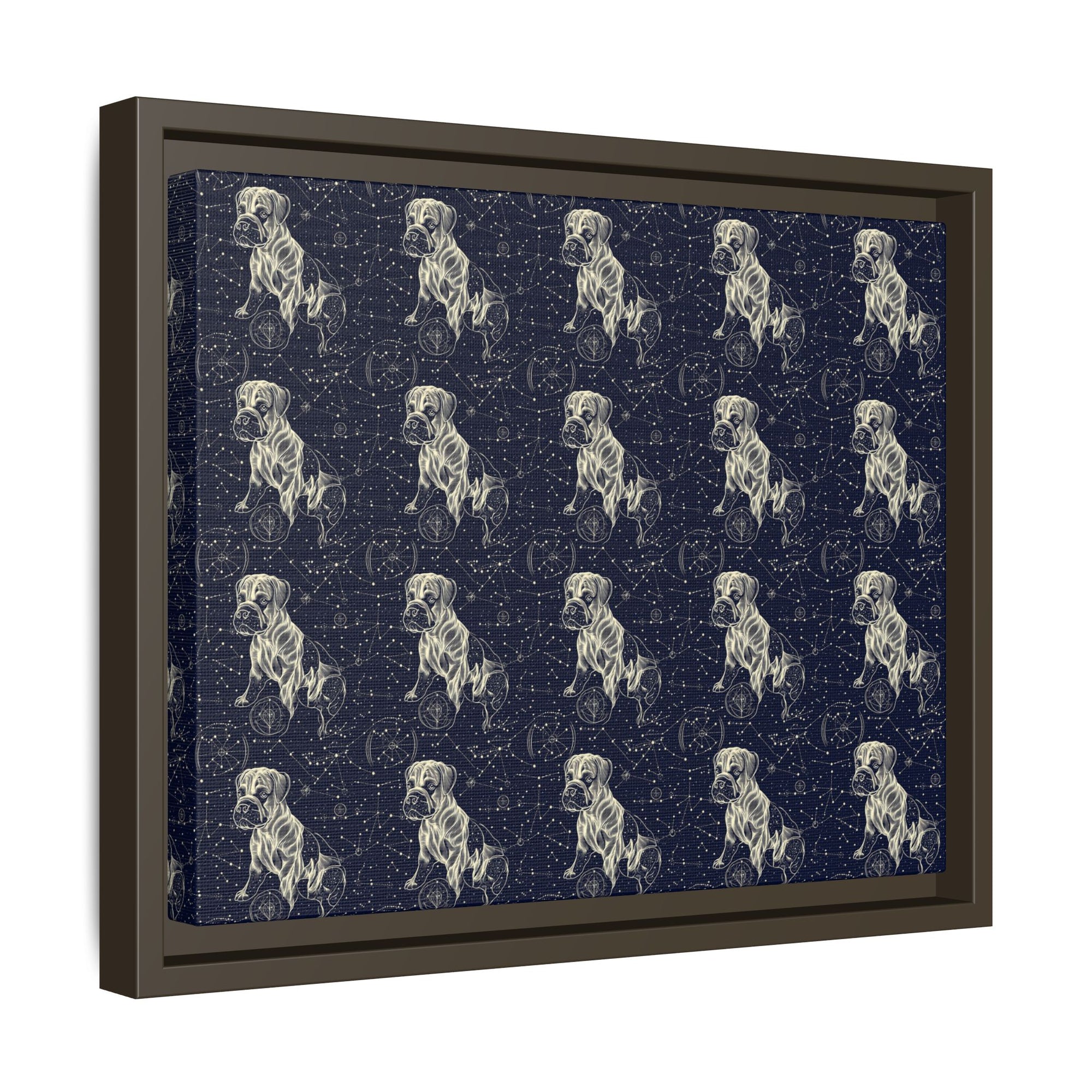 Celestial Boxer Bliss Matte Canvas, Framed