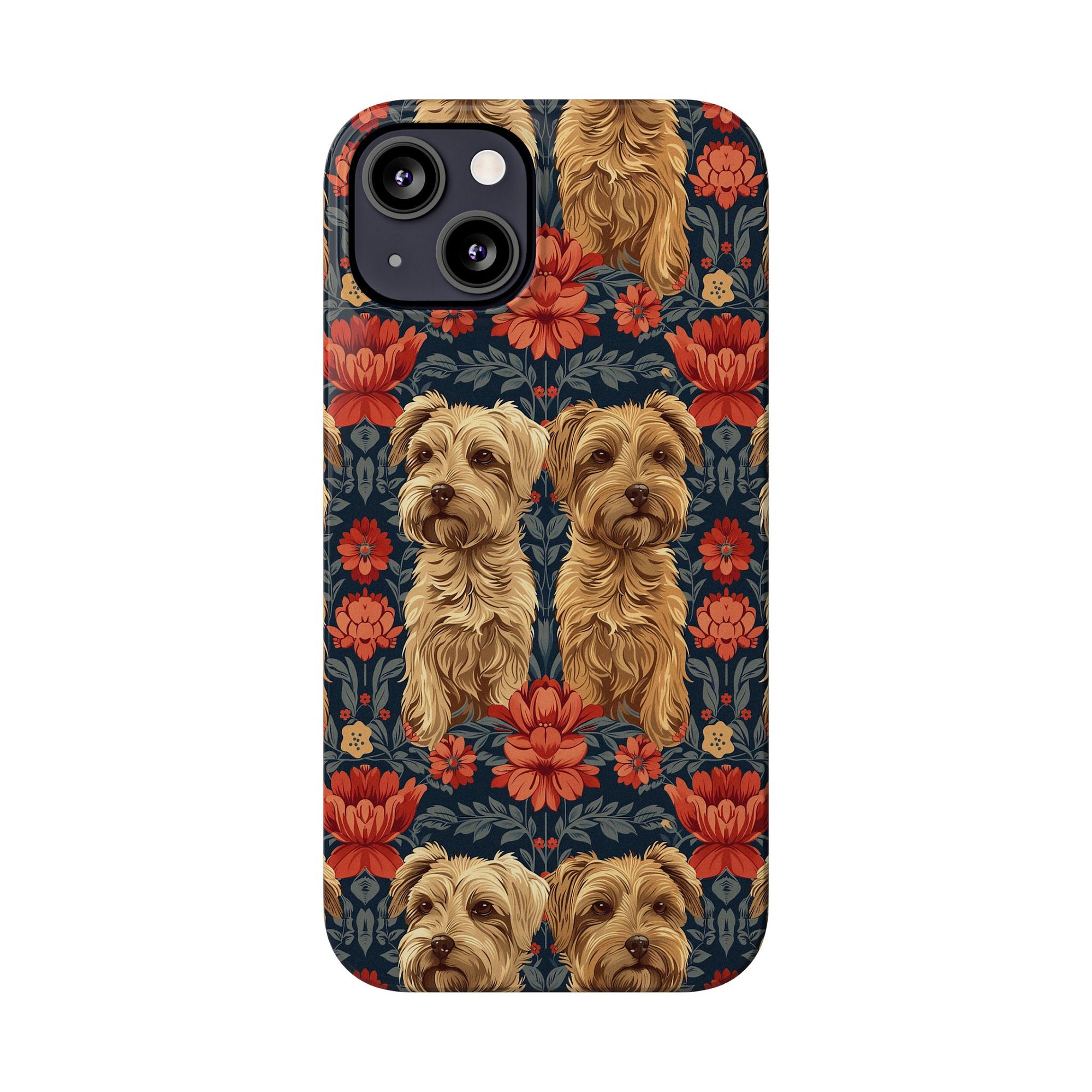 Yorkie Charm Twins Slim Phone Cases