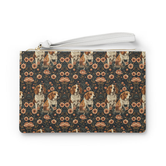 Beagle Blossom Bonanza Clutch Bag