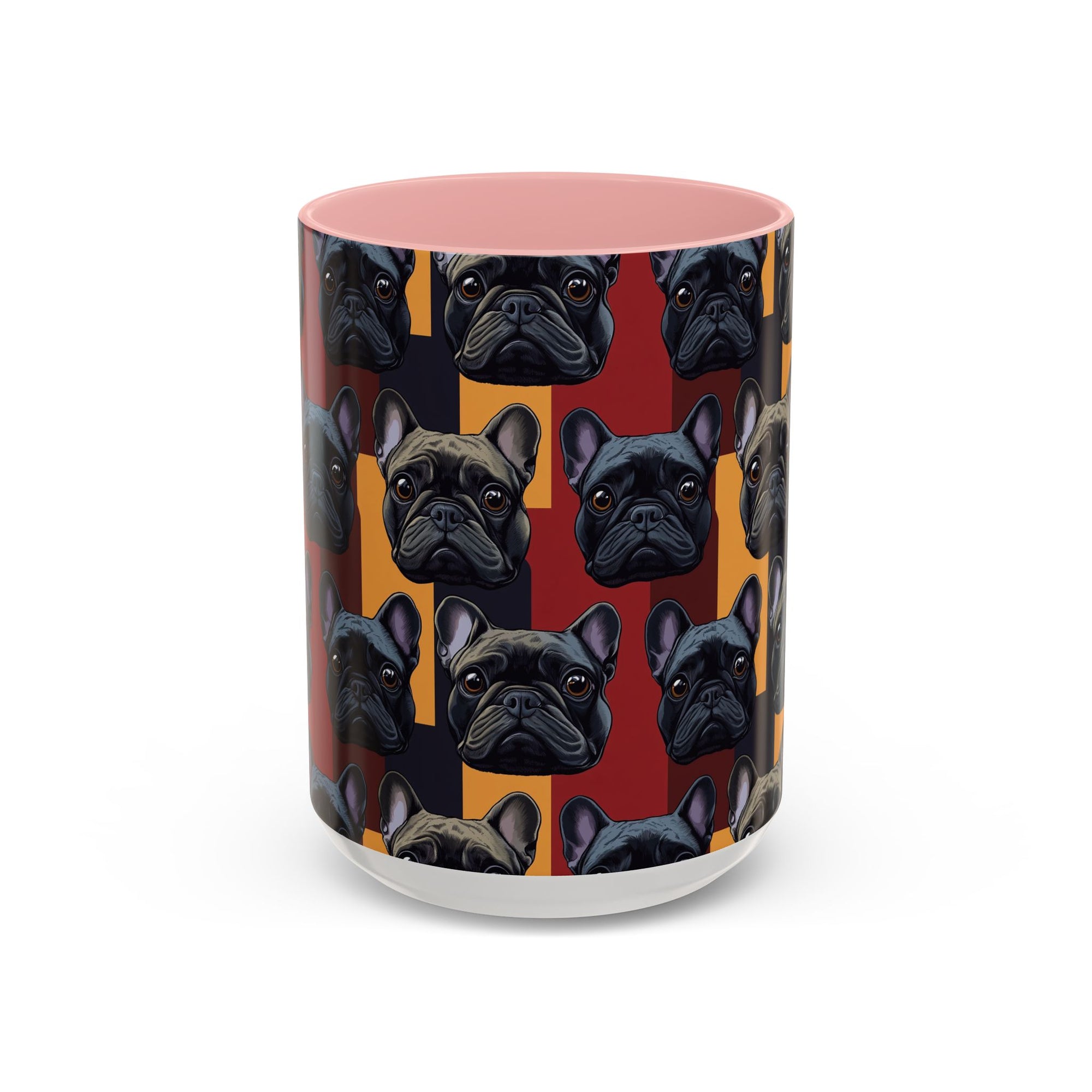 Chic Canine Checkmate - Frenchie Edition Accent Coffee Mug