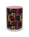 Chic Canine Checkmate - Frenchie Edition Accent Coffee Mug